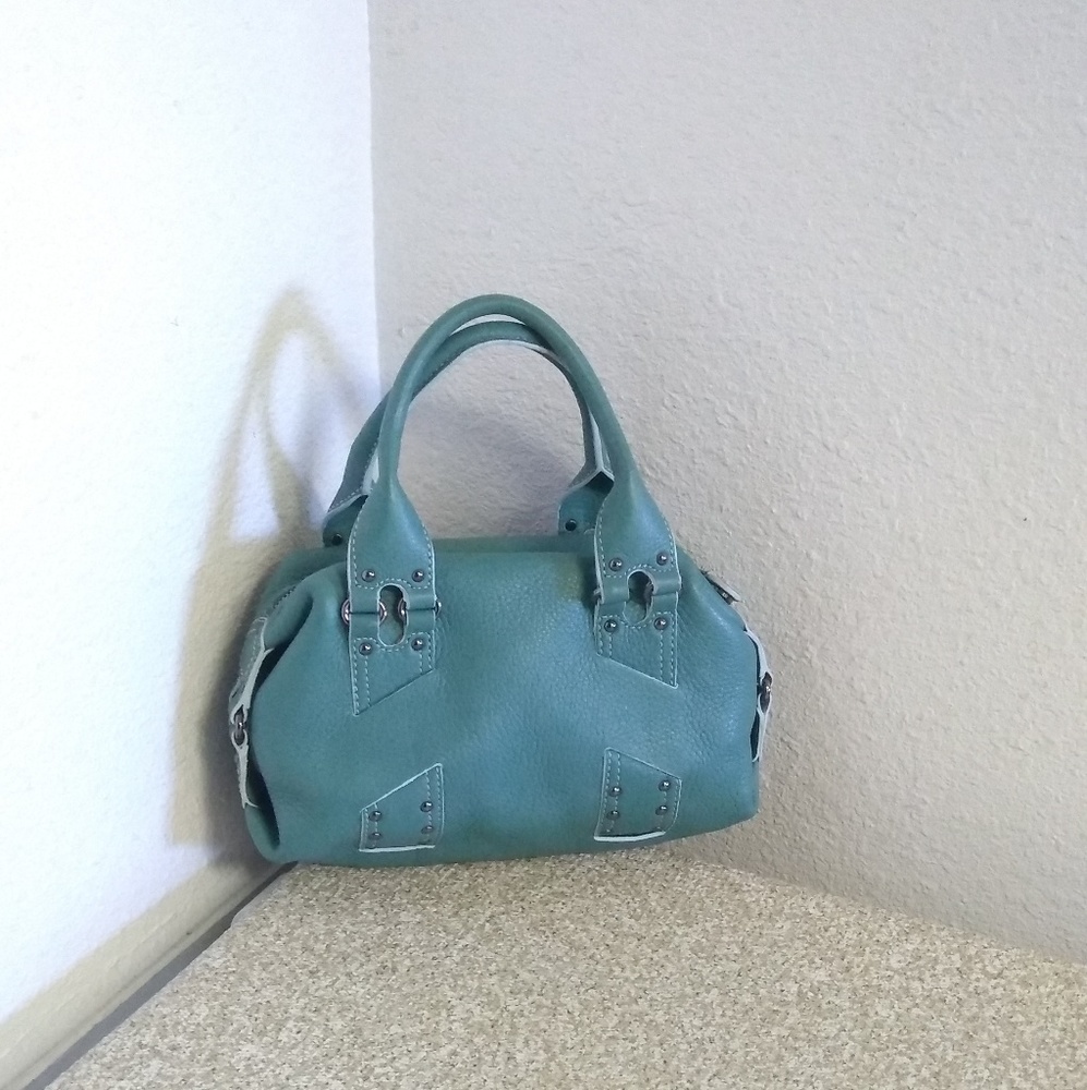 Cole Haan Village Seafoam Pebbled Leather Bag